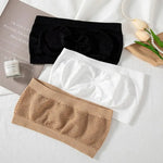 Women’s Strapless Seamless Tube Top Bra Anti-Slip Wireless Bandeau for Summer Outfit