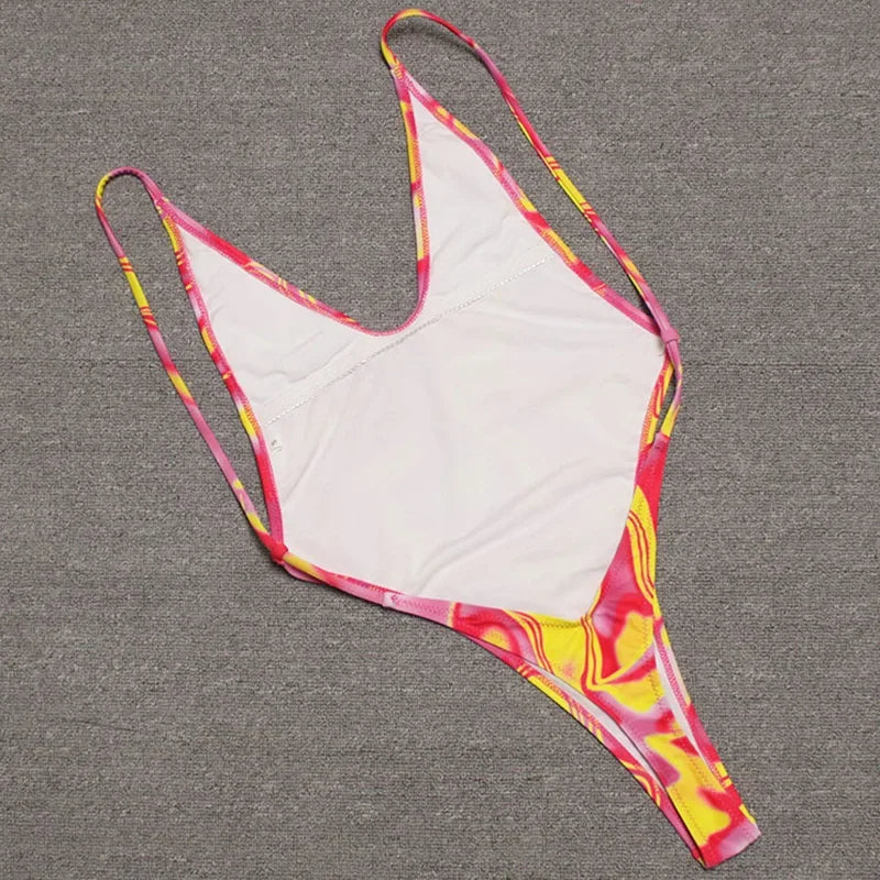Extreme Mini Micro String Backless Women Swimwear One Piece Swimsuit Female High Cut Monokini Thong Bathing Suit Swim Beachwear