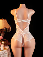 Erotic Sexy Lingerie Women Crotchless Sex Underwear Porn Babydoll Dress Hollow Hot Lace Sexy Bodysuit Lingerie Exotic Costume