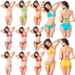 Summer Beach Bandage Bikini Sets Womens Sexy Swimwear Micro Bikini Set Tie Side G-String Thong Beachwear Swimsuit Bathing Suits