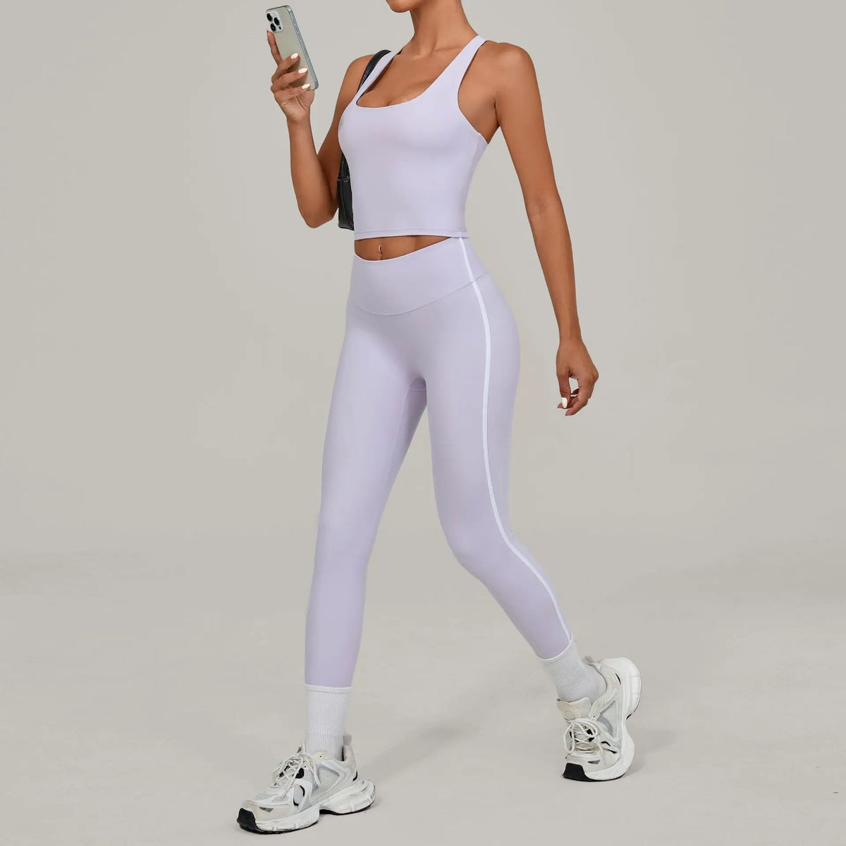 Women's Seamless Yoga Sets Sports Fitness Beauty Back Vest Hip-lifting Pants Slim-fit Suits Running Workout Gym Training Sets