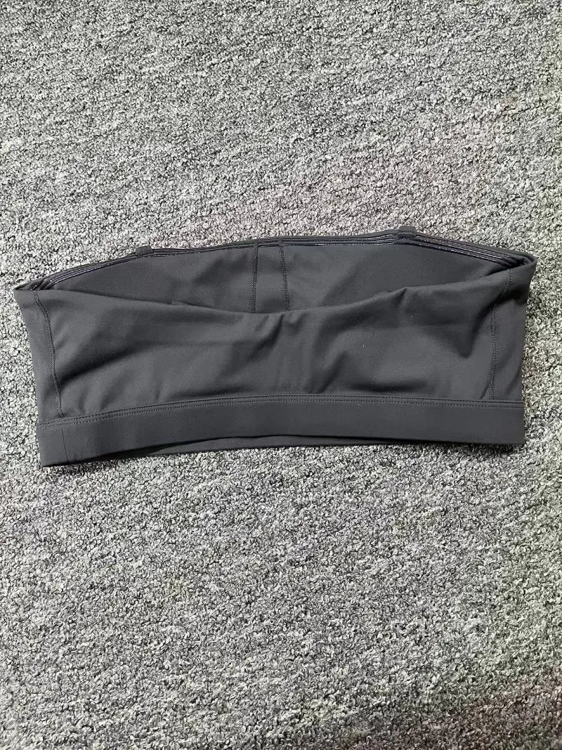 Women Yoga Bra Removable Shoulder Strap Anti-Slip Bra Wrap Chest Dual-Use Sports Yoga Wear Outside Running Fitness Top