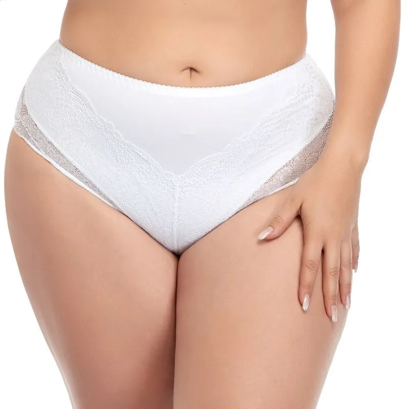 Beauwear women large size lace panty 2XL 3XL 4XL 5XL 6XL 7XL big size nylon spandex underwear female middle waist briefs