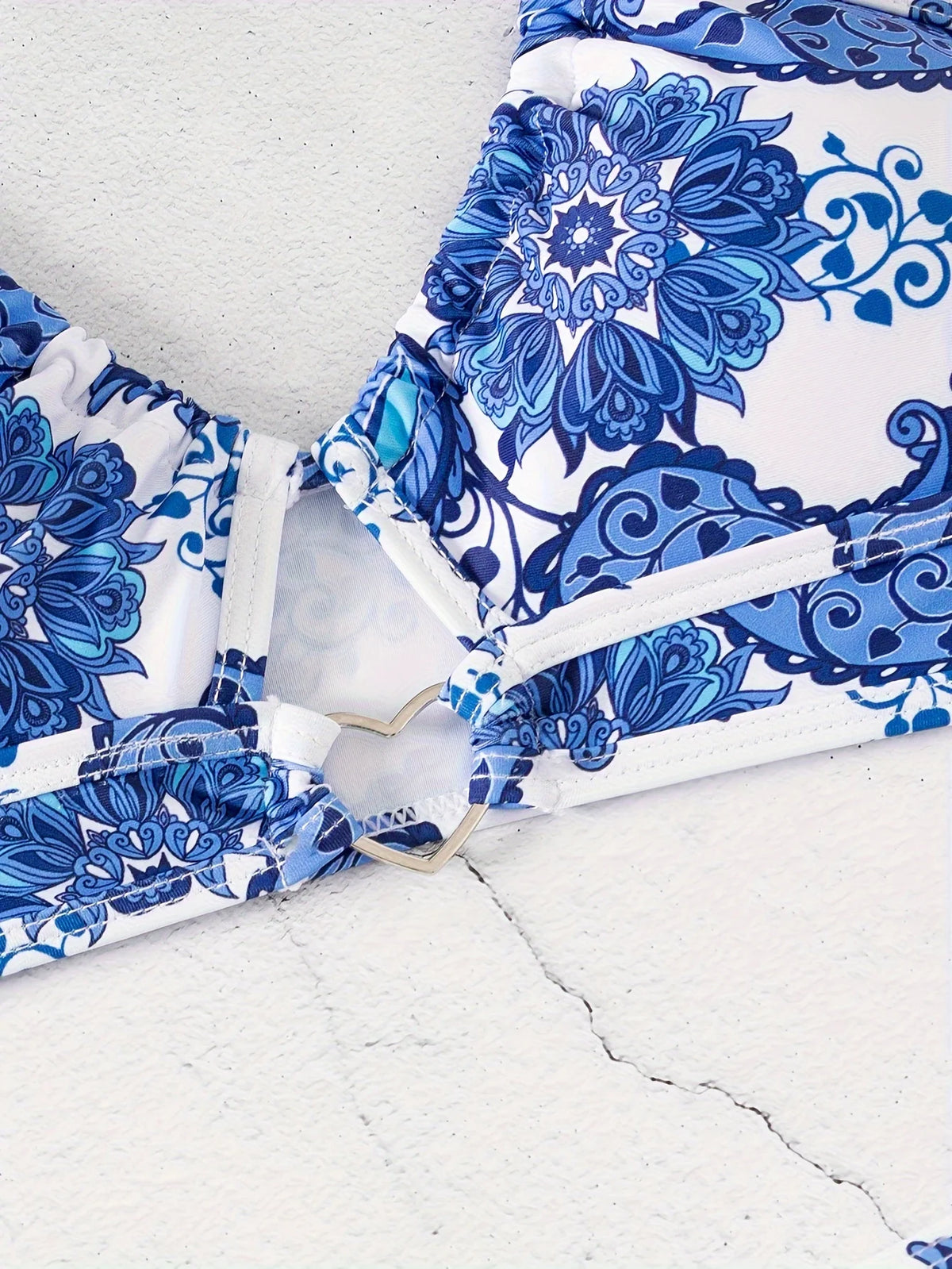 ZTVitality Sexy Print Bikini Set 2025 New Arrival Padded Bra Halter Bandage Swimsuit Women's Swimwear Summer Biquini Beachwear