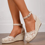 15 Colors Big Size 43 Summer Bohemian Espadrilles Sandals Women Beach Vacation Shoes Comfy Walk High Heels Wedges Sandals