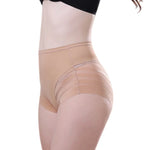 3Pcs/Set Shapewear Women Mid-Rise Shaping Briefs with Mesh Striped Back Plus Size Slimming Underwear Comfort Wear Panties M-3XL