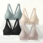 Front Closure Push Up Bra Seamless Underwear Women's Bras Without Steel Ring Gathers Non-wire Bra Beauty Back Sexy Lingerie