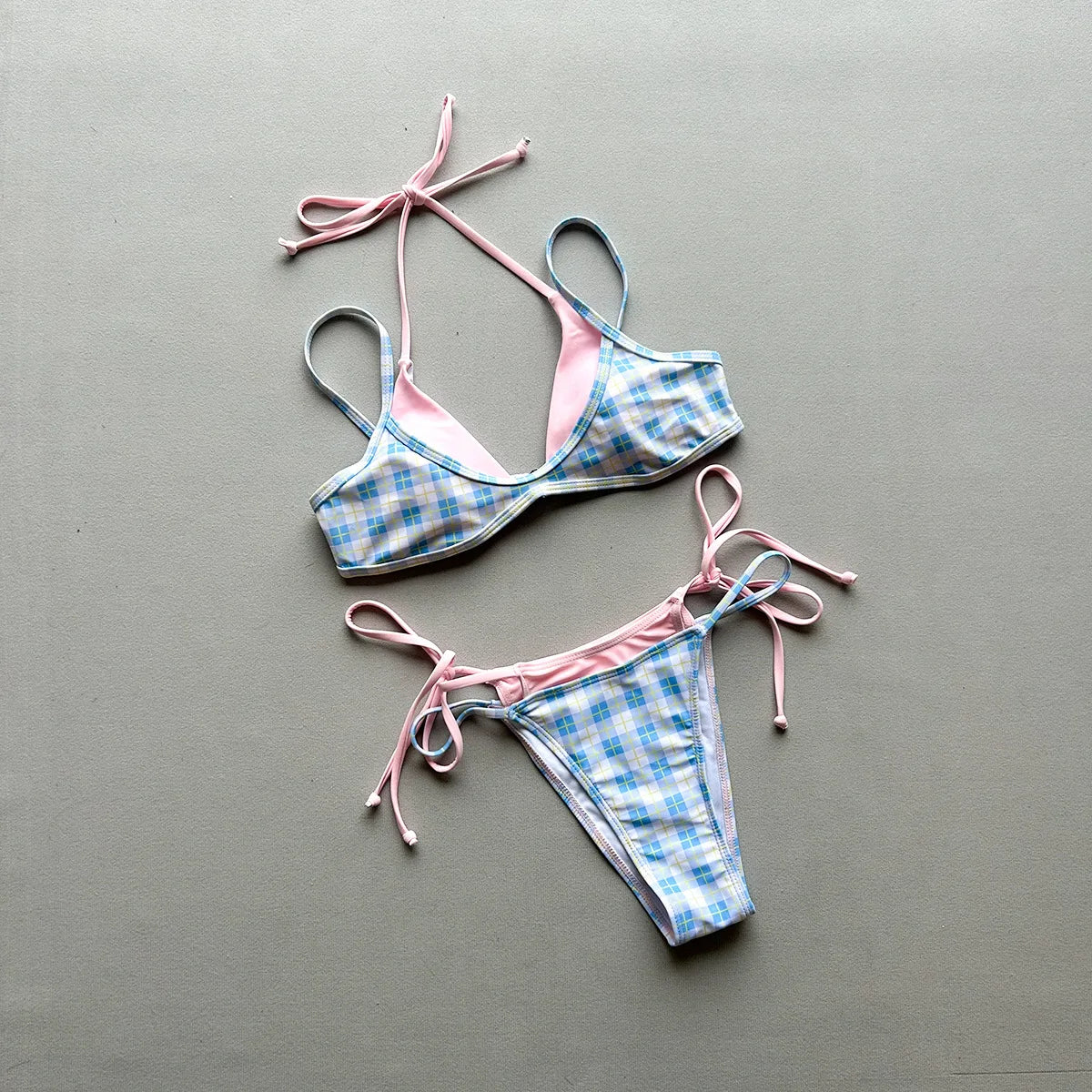 Sexy Orange Polka Dot Print Contrast Micro Bikini 2026 Women Hollow Out Push Up Bra Thong Swimsuit Summer Bathing Suit Swimwear