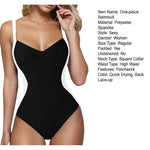 Women One-Piece Swimsuit Padded Gather Bra Lace-up Exposed Back Monokini Patchwork Color Belly-tightening Swimsuit