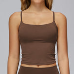 Running Underwear Sports Bra Women High Support Open Back Yoga Breathable Slim Fit Fitness Pilates Tank Top With Removable Pads