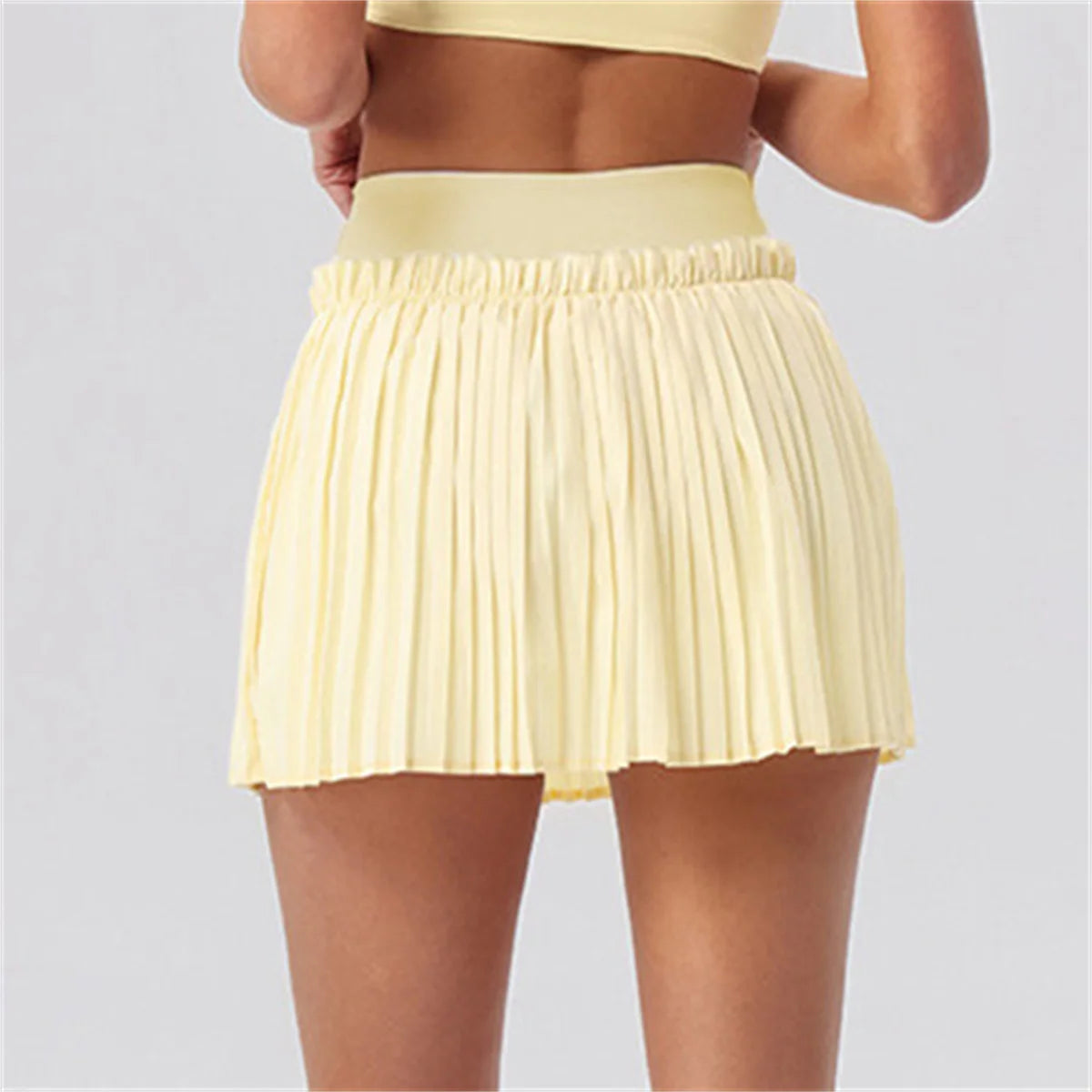 2026 Summer Tennis Short Skort Women Quick Drying High Waist and Abdominal Compression Lace Ruffles Yoga Golf Pleate Mini Skirt