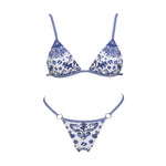 Retro 2Pcs One Piece Swimsuit Women Sexy Bikini Push Up Swimwear Female Halter Swim Suit Bandeau Biquini Beachwear Bathingsuit