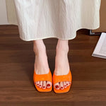 2026 Women High Heel Sandals Summer New Fashion Square Toe Open Toe Women Elegant Casual Comfortable