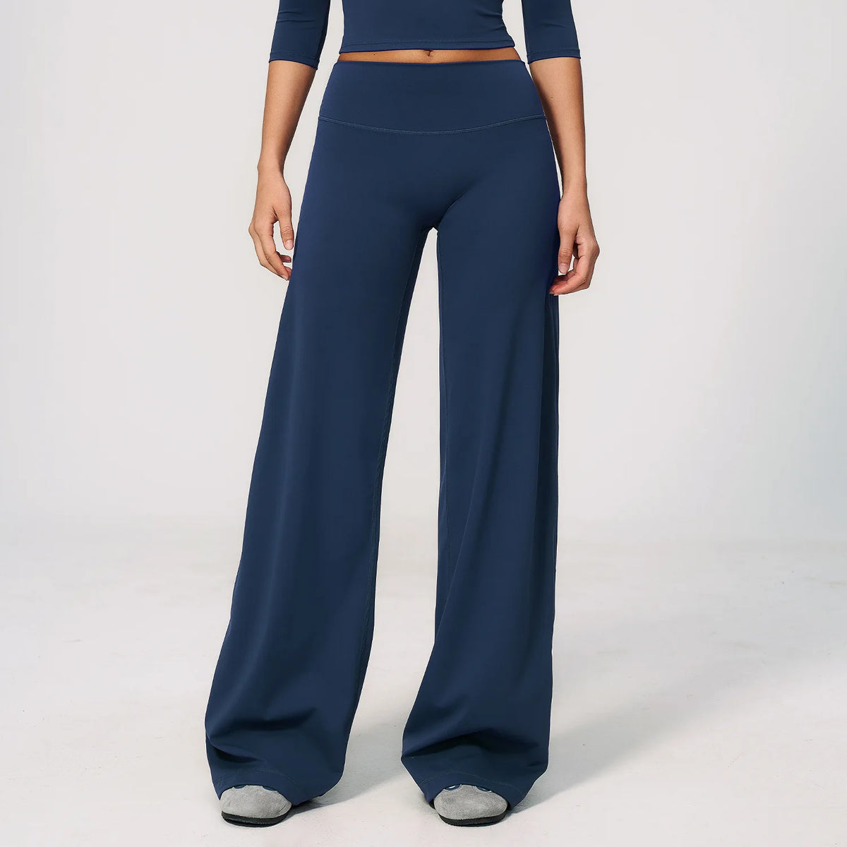 NCLAGEN Womens Wide Leg Pants High Waist GYM Clothes Loose Casual sport Trousers Outdoor Running Fitness Workout Leggings