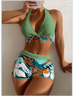Plus Size Women's Swimsuit Tankini Boxer Bikini 3XL 4XL 5XL