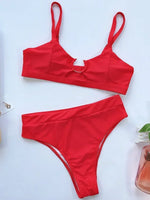 SnakeSkin Female Swimsuit High Waist Bikini Women Swimwear Two-pieces Bikini Set Hollow Out Bathing Suit Swim Wear Beachwear