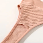 Ribbed Seamless U-Back Bralette Women's Push Up Tube Tops Wire Free Plunge Underwear Sexy Lingerie Small Cup Intimates M-XL
