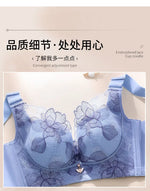 Women's Push up Bras Adjustable New Wireless Bras Women Flower embroidery Bra Underwear Large Size 36-52 CDE Cup Underwear Women