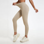 Hearuisavy Summer Super Soft Fabrics High Waist Leggings Gym Yoga Pants Running Workout Tights Push Up Sports Leggings Women