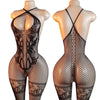 Sexy Fishnet Hollow Lingerie Sets Women Exposed Breast Crotchless Bodystockings See Through Erotic Open Bras Underwear BodySuits