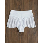 New Sexy Ruffled Mini MIcro Thong Bikini Bottom Swim Brief Women Swimwear Female Bather Brazilian Tanga Panties Underwear V4267