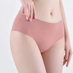 3Pcs/Set Ice Silk Panties Women High Waist Seamless Briefs Breathable Invisible Underwear Soft Stretch Sexy Lingerie XS-XL Panty