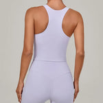 Women's Nude Yoga Vest Slim Fit Beautiful Back Sports Top Running Casual Fitness Tight Top