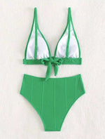 Sexy High Waisted Bikini 2025 Women Swimsuit Two Piece Swimwear Female White Bikinis SetSwim Bathing Suits Brazilian Biquini