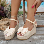 Summer New Women Sandals Comfortable Wedge Heel High Heel Open Toe Heel Platform Ladies Beach Sandals