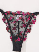 Sexy Sheer Lingerie Set Embroidery Transperant Pornostar Lenceria Sensual Mujer Seducive Conjunto Ropa Interior Set Intimo Lace