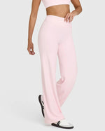 STOUREG Sport Trousers Straight-Leg Pants Ultra Soft Butter Fabric Women's Mid-Waist Yoga Pants GYM Naked Feel Pilates Running