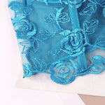Phantasy Sexy Lace See through Crop Top Women Fashion Floral Embroidery Black Tank Top Night club Dress up 2026 Summer Outfit