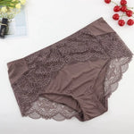 Beauwear Plus Size Women's Underpants Female Panties Comfort Intimates Lace Underwear Briefs Ice Silk Hollow Out Sexy Lingeries