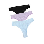3Pcs/Set Seamless Panties Women Low Waist Briefs Soft Underwear Solid Color Sexy Lingerie Female Underpants Stretch Panty