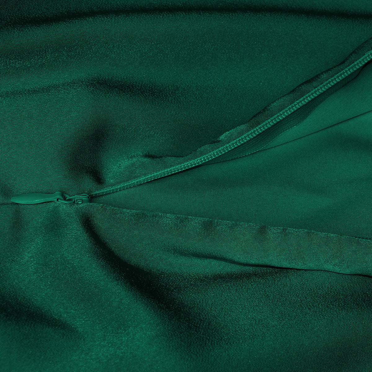 Foridol One Shoulder Turtleneck Tank Satin Women Party Dress Robe Zip Sleeveless Elegant Vintage Folds Women Clothing 2025