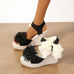 2026 Women Sandals Platform Comfortable Sexy Slippers Outdoor Wedges Women Shoes Casual Beach New Flower