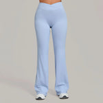 Women's Pilates Straight Yoga Pants Leggings Versatile Loose Wide-Leg Running Sports Fitness Hip-Lifting High Waist Trousers