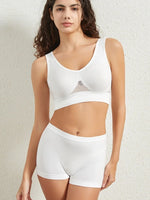 Seamless Bra Set Women Low Waist Underwear Female Tanks Bra Top Sexy Thong Panties Casual Sports Lingerie Set Girls Intimates