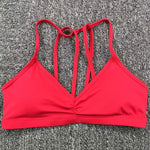 Women's Detachable Strap Yoga Bra Top Seamless Racerback Sweat-Wicking High Support for Yoga Running & Low Impact Workouts