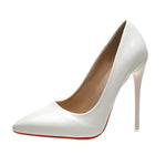 Large Size High Heels Women 2025 Spring and Autumn Stiletto Pointed Toe Fashion Solid Color Shallow Mouth Women's Shoes