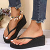 Women Platform Flip Flops Big Size 42 Summer Wedges Shoes Soft EVA Female Indoor Street SlippersLadies Leisure Beach Slides