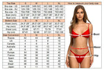 S - XL Cross Back Mini Micro Thong Bikini Female Swimsuit Women Swimwear Two-Pieces Bikini Set Bather Bathing Suit Swim V5022