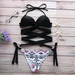 10 Colors Sexy Bikini S-2XL Swimwear Swimsuit Women Cross Bandage Bikinis Set Bathing Suit Female Push Up 2026 Bikini Brasileno