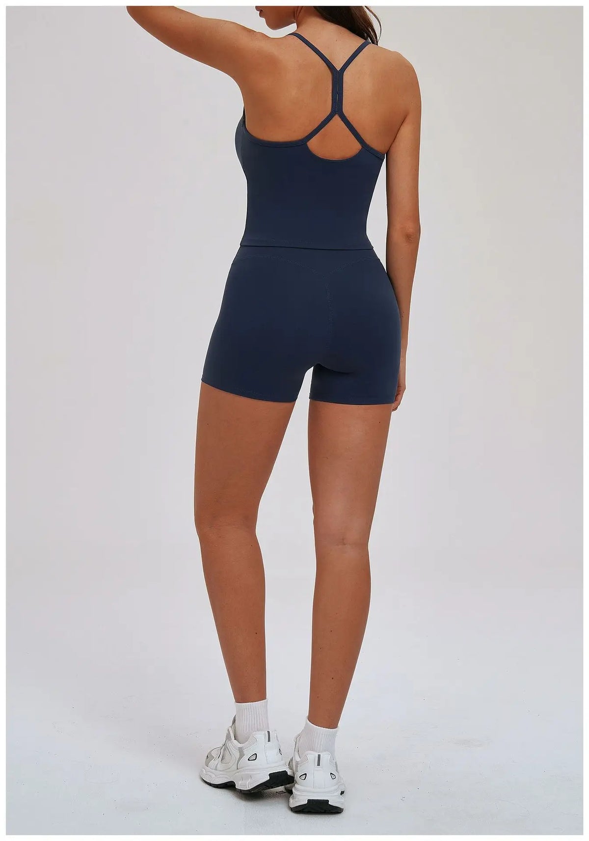 Yoga Short Sets Women Shockproof Slim Back Cross Sports Vest High Waist Leggings Fitness Suit Outdoor Gym Running Set Tracksuit