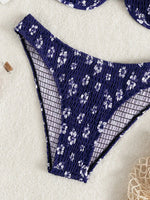 2026 Sexy Floral Twin Strap Bralette Bikini Women Swimsuit Triangle Swimwear Bathing Suits Two-piece Biquini Thong Bikinis Sets