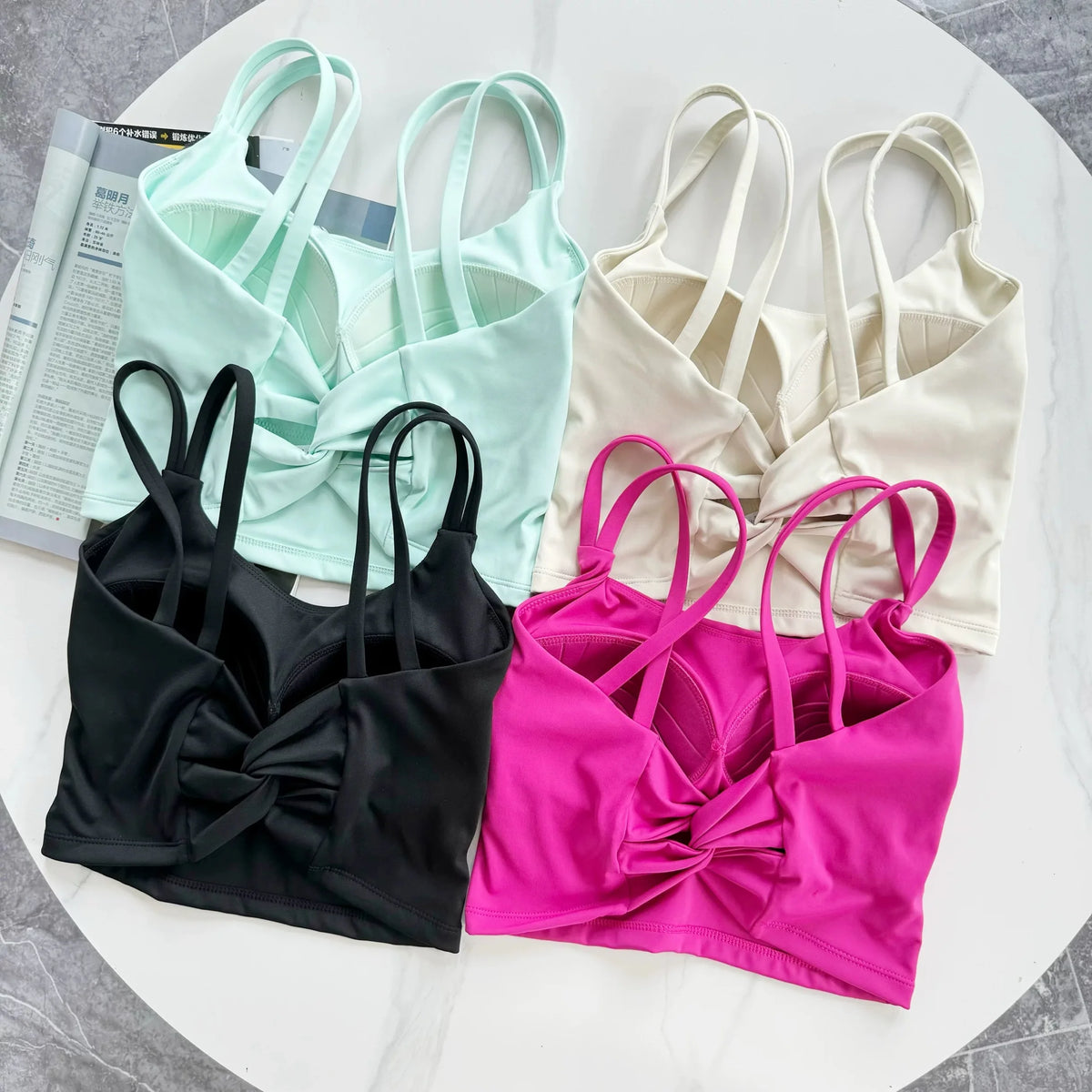 Women's yoga sports bra, shock-absorbing collection breast, beautiful back, fitness quick drying training vest