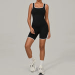 Women's Sports Jumpsuit Yoga Fitness Combination Lift Buttocks Bare Back High Elasticity Gym Sexy Sports Jumpsuit Gym Romper