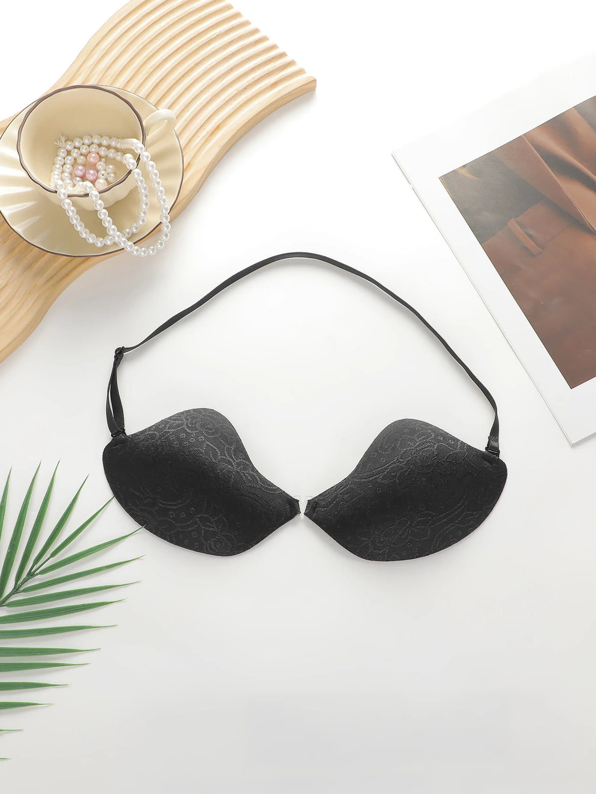 Invisible chest strap detachable women's bra gathered seamless adhesive evening dresses and parties braissere JB2511
