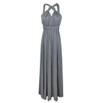 Women's Transformer Dress Multi Way Wrap Backless Wedding Evening Gown Convertible Floor Long Formal Dress