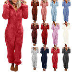 Mode Sourire Vêtements De Nuit Ensemble Plus La Taille Capuche Ensembles Pyjamas pour Femmes Adultes pour Hiver plus size onesie